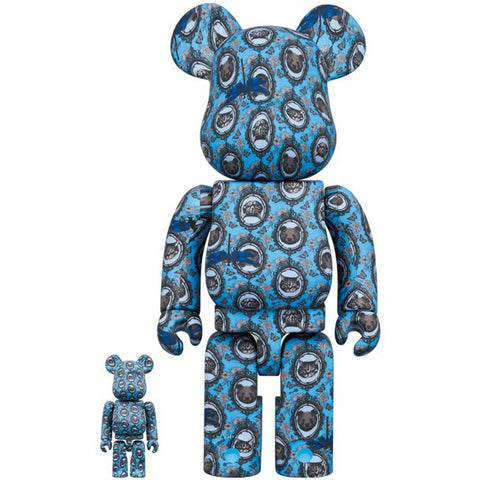 400% et 100% Bearbrick Set - Robe Japonica Mirror