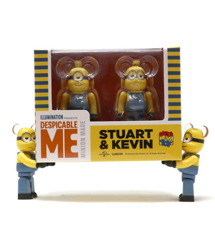 100% Bearbrick Stuart & Kevin set (Les Minions)