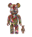 400% + 100% BEARBRICK PSYCHEDELIC PAISLEY