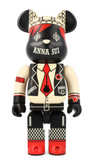 400% Bearbrick Anna Sui Red & Beige