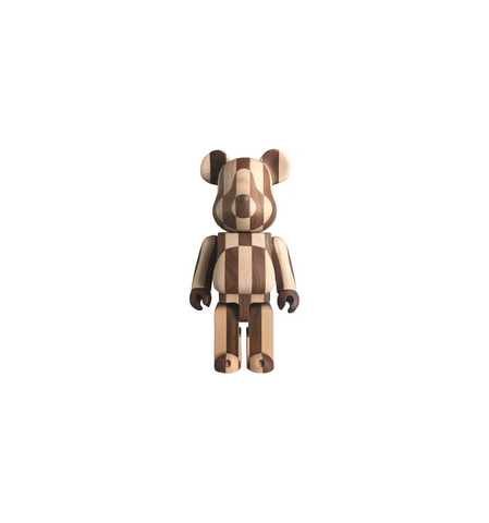 400% KARIMOKU BEARBRICK BOIS VERSION ÉCHECS LONGITUDINALE